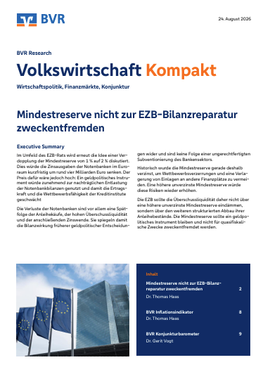 24. August 2026: Mindestreserve nicht zur EZB-Bilanzreparatur  zweckentfremden